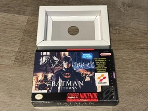 Batman Returns Super Nintendo Snes *Solo caja y bandeja* Sin juego auténtico - Imagen 1 de 8