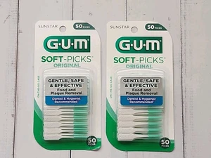 (Pack of 2) GUM Soft-Picks Original, Dentist Recommended Dental Picks, 50 Picks - Picture 1 of 2