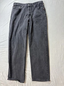 Vintage Levi's 550 Jeans 38x32  ( 35x29) Black Relaxed Tapered Made in USA Y2K - Picture 1 of 10