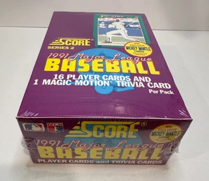 1991 Score Baseball Series 2 Factory Sealed Wax Box W/ Possible Mantle Insert - Picture 1 of 3