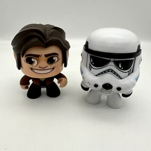 MIGHTY MUGGS (2) Star Wars Hans Solo, Storm Trooper Loose - Picture 1 of 5