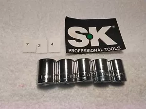 3/8" DRIVE SOCKET SET MM S-K 5PC 12pt SOCKET SET USA ๐บ๐ธ - Picture 1 of 3