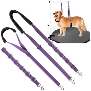 Adjustable Purple Dog Grooming Leash Accessories 3 Piece Set for Grooming - Picture 1 of 7