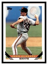 1993 Topps #66 JOHN BURKETT San Francisco Giants ~C3F