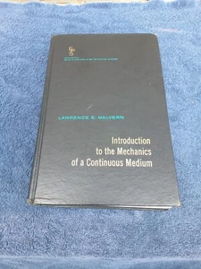 Introduction to the Mechanics of a Continuous Medium 1969 HC Lawrence Malvern - Picture 1 of 9