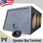 (2) 4 SUBWOOFER SPEAKER ROUND BOX TERMINAL SCREW CUP CONNECTOR BINDING POST US