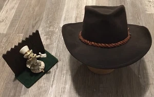 Outback Trading Co. Oilskin Grizzly Hat Brown Small New Display - Picture 1 of 8
