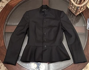 Ralph Lauren Black Label Runway Size 2 Princess Wool Jacket Made in USA Black - Picture 1 of 8