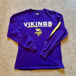 Minnesota Vikings (L) Large lila Langarm T-Shirt NFL Football Team Bekleidung - Bild 1 von 2