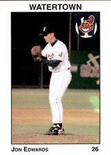 1996 Watertown Indians Team Issue 7 Jon Edwards Milton-Freewater Salem Oregon OR