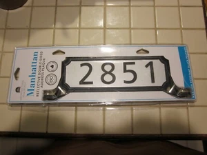 Architectural Mailboxes Manhattan Mailbox and Post Address Plaque in Black - Picture 1 of 6