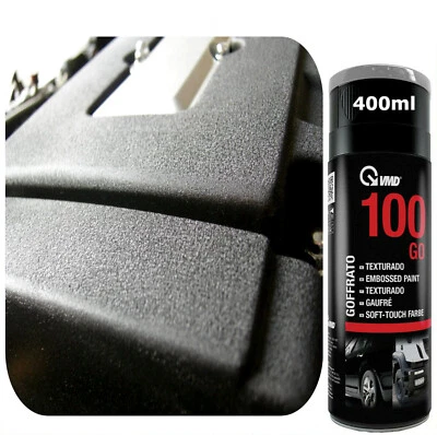 Vernice Spray NERO Raggrinzante Testurizzata Goffrata Paraurti per Motore Auto - Immagine 1 di 4