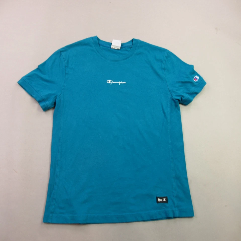 Camisa Champion Niños Pequeña Manga Corta Cuello Redondo Ligera Exterior Azul Foto 1 de 4