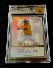 JONATHAN INDIA ROOKIE 2014 Leaf Metal Draft LOW POP AUTO RARE Reds BGS 8.5