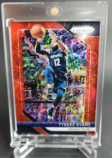 TYREKE EVANS PACERS 38/88 PRIZMS RED REFRACTOR SP 2018-19 PRIZM CHOICE #94 RARE