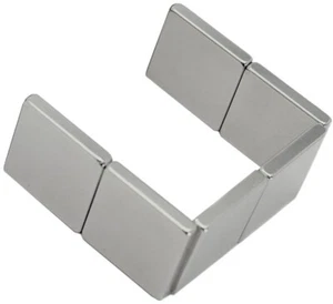 6 pc - Neodymium Magnets 3/4 x 3/4 x 1/8" DIAMETRIC Block - Picture 1 of 2