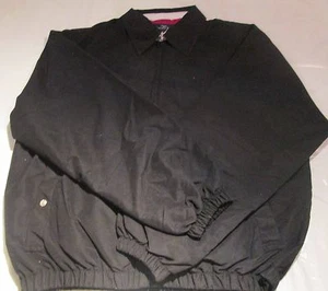 Men Jacket Black Medium 12 Pc Spring Lightweight Lining Full zipper Side Pockets - Picture 1 of 4