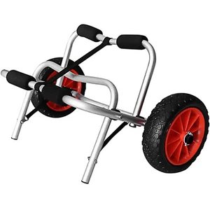 Remolque plegable para kayak canoa bote portaequipajes carretilla + rueda sólida de 10"" - Imagen 1 de 13