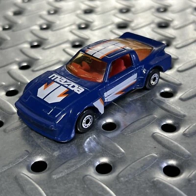 Matchbox Mint Mazda RX7 RX-7 wide body blue 1982  - Image 1 of 4