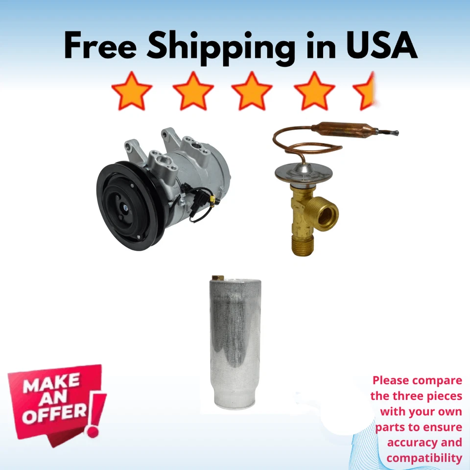 Kit Compressor A/C Fit Nissan Frontier 2001-2002, Nissan Xterra 2000-2002 - Imagem 1 de 4