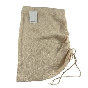 Emory Park Damen Rock Größe Medium Elfenbein Strick Y2K Cinched Side Pull On Mini - Bild 1 von 7
