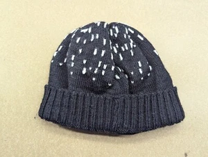 Dale of Norway X Henrik Vibskov Wool Beanie Hat Womens One Size Cuffed Black - Picture 1 of 8