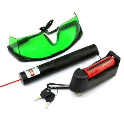 RS3 650nm Adjustable Focus Red Laser Pointer &Battery & Charger & Goggles & Keys - Image 1 of 4