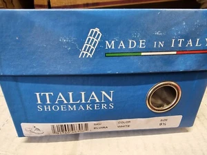 Made in Italy Elvira White 9 1/2" Sandals - Picture 1 of 6