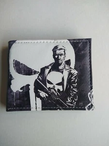 Marvel's The Punisher Logo Print Bi-Fold Wallet - Picture 1 of 4