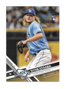 RYNE STANEK RC 2017 Topps Update GOLD Parallel #/2017 - TAMPA BAY RAYS - US74 - Picture 1 of 1