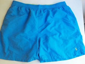 Polo Ralph Lauren Swim Trunks Briefs Shorts Drawstring Blue/Lime Green SZ 2XB - Picture 1 of 4