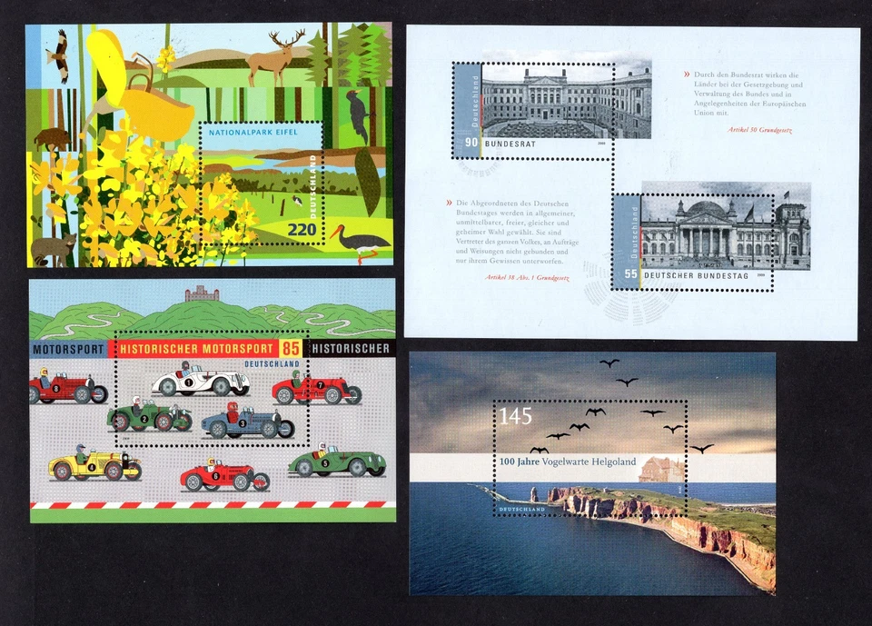 Germany 2009-10 set of blocks of stamps Mi#74-77 MNH CV=13.9$ - Image 1 of 2