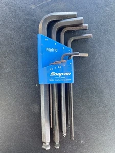 SNAP ON TOOLS AWMG9 AND AWS13  METRIC AND STANDARD HEX KEY ALLEN WRENCH SETS - Picture 1 of 2