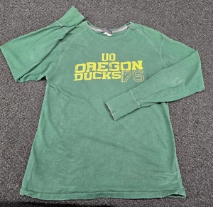 Vintage University of Oregon Ducks T-Shirt Medium grün Football UO 1876 Langarm - Bild 1 von 11