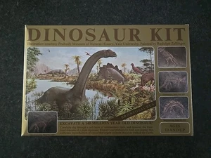 DINOSAUR FOSSIL SKELETON EXCAVATION KIT, BRONTOSAURUS, VINTAGE - Picture 1 of 5