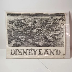 Rarität sehr seltener Vintage 50er Jahre Disneyland Karte Fotostat PA - Bild 1 von 12