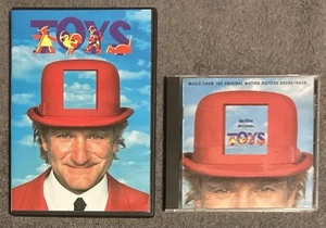 Toys 1992: DVD Movie & CD Soundtrack Robin Williams Hans Zimmer - Picture 1 of 3