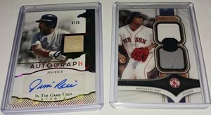 2024 Leaf ITG Usato Sport Jim Rice Patch Auto/35 P. Martinez '18 Omaggio Rel/150 - Foto 1 di 5