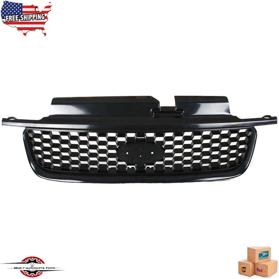 Fits 2001-2004 Ford Escape XLS Sport New Front Grille Assembly Black FO1200389 - Image 1 of 4