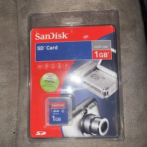VTG 2008 SanDisk SD Card 1 GB Secure Digital SDSDB-1024-A11 NEW Factory Sealed - Picture 1 of 2