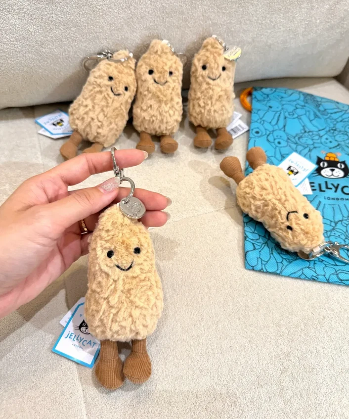 Jellycat Amuseables Peanut Bag Charm Authentic With Dust Bag APN4BC