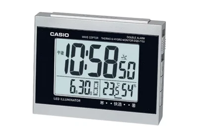 NEW CASIO Alarm Clock DQD-710J-8JF Radio-controled Temperature Humidity Japan - Image 1 of 3