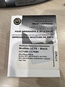 Premium Ersatz Tintenpatrone mit hoher Reichweite für Brother LC71BK LC75BK - Schwarz - Bild 1 von 4