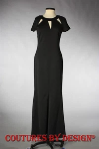 Vestido trompeta St John Knits Couture Milano caviar talla 2 nuevo con etiquetas precio de venta sugerido por el fabricante $1395 - Imagen 1 de 2