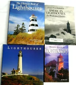American Lighthouses Historic Technology Design Coast Legends Lore 4 Book Lot - Picture 1 of 12