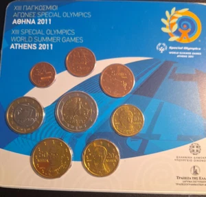 Griechenland - Offizieller KMS 2011 mit 2 Euro Stier im Plister und Stgl - Bild 1 von 2