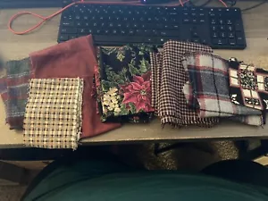 Scrap Lot 4 - Holiday Fabric Quilt Scrap Pack - Picture 1 of 2