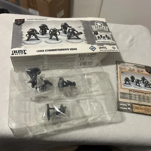 Dust Tactics Dust 1947 Axis Laser Grenadiers Laser Sturmgrenadieren Squad FFG - Picture 1 of 4