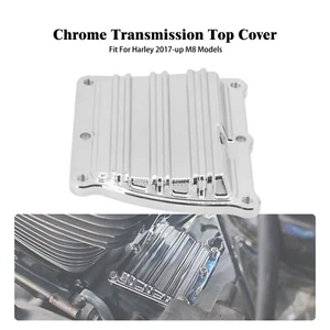 Aluminum Chrome Transmission Top Cover For Harley Softail Breakout Fat Boy 18-23 - Picture 1 of 16