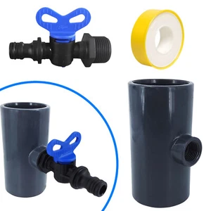 Entleerung für PVC Verrohrung 20-50mm Pool Schwimmbecken Schlauch Entwässerung - Bild 1 von 12